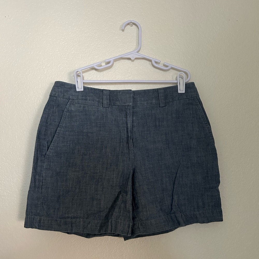 Lands End Mid Rise Cotton  Shorts
